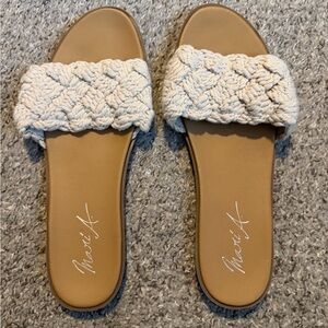 Marci A Cream Woven Women's Sandals